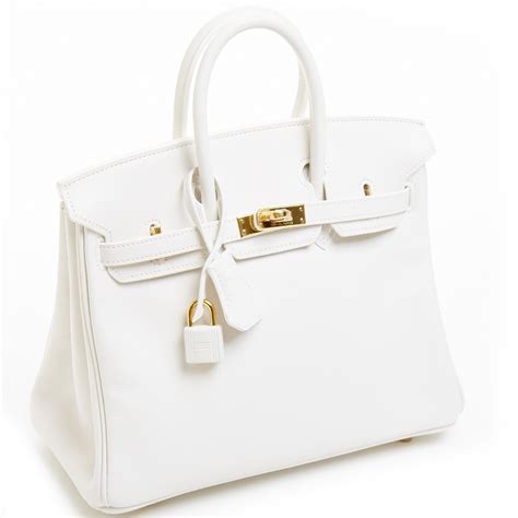 white hermes bag